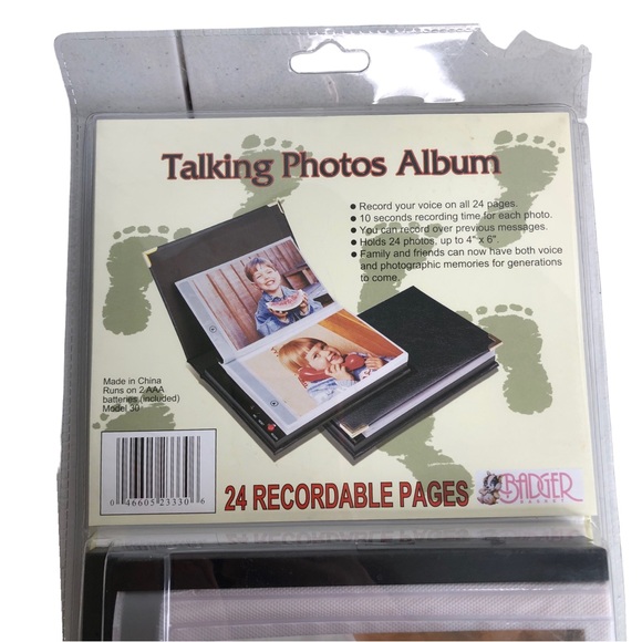 🆕 Badger Basket RECORDABLE Talking Photo Album - Picture 2 of 4